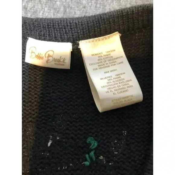Thanksgiving Vest Teacher Core Embroidered & Beaded Size 18w/20w - Picture 2 of 3